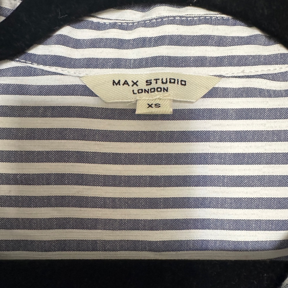 Max Studio Oversized Striped Button-Up Tunic – In… - image 3